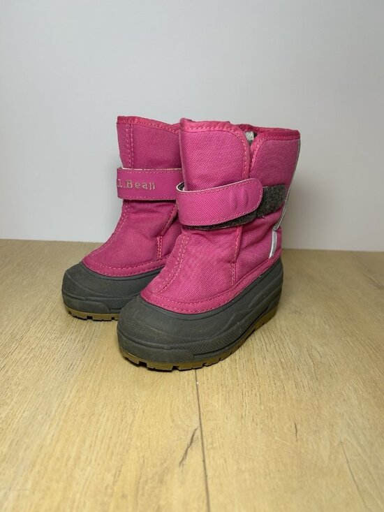 L.L. Bean Other - L.L. Bean Northwoods Boots TODDLER Size 7 Pink 244950 Snow Boot Felt Lined VGUC